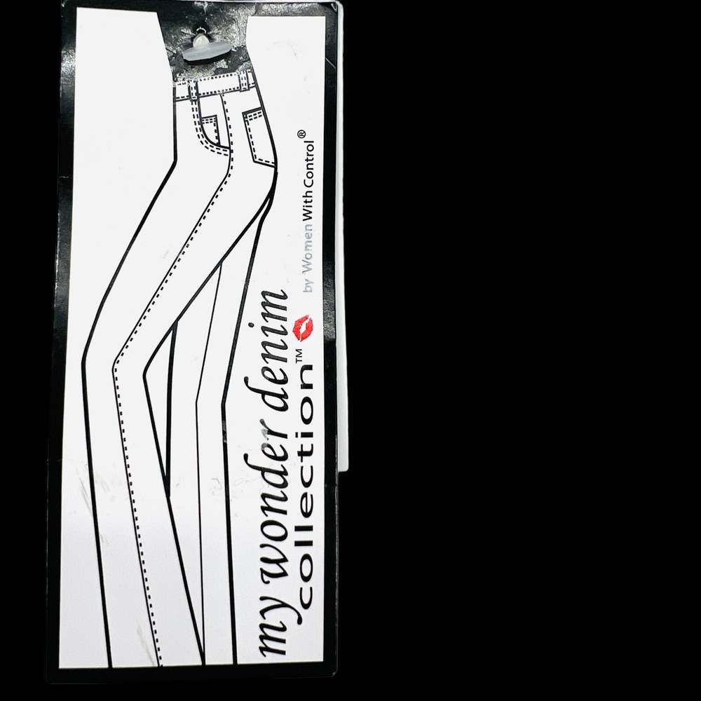 My Wonder Denim Women's White Cropped Jeans Plus Size 22 Stretch High Rise NWT - Picture 8 of 11